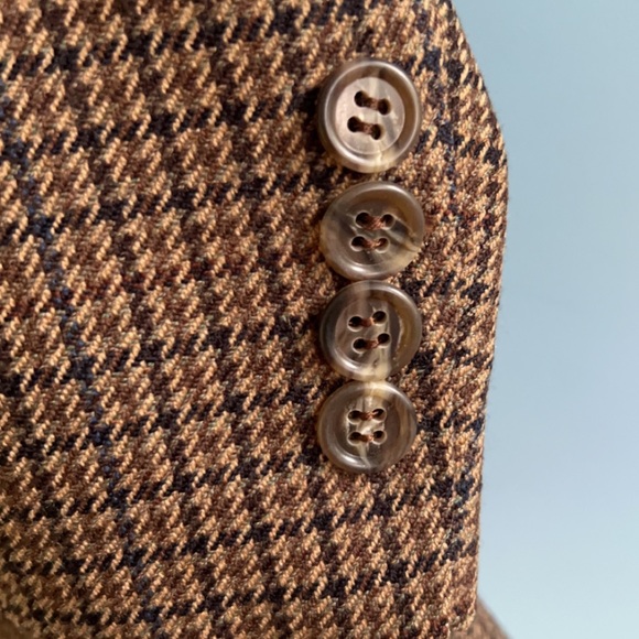 Vintage Burberry Houndstooth Sports Coat - Picture 4 of 11